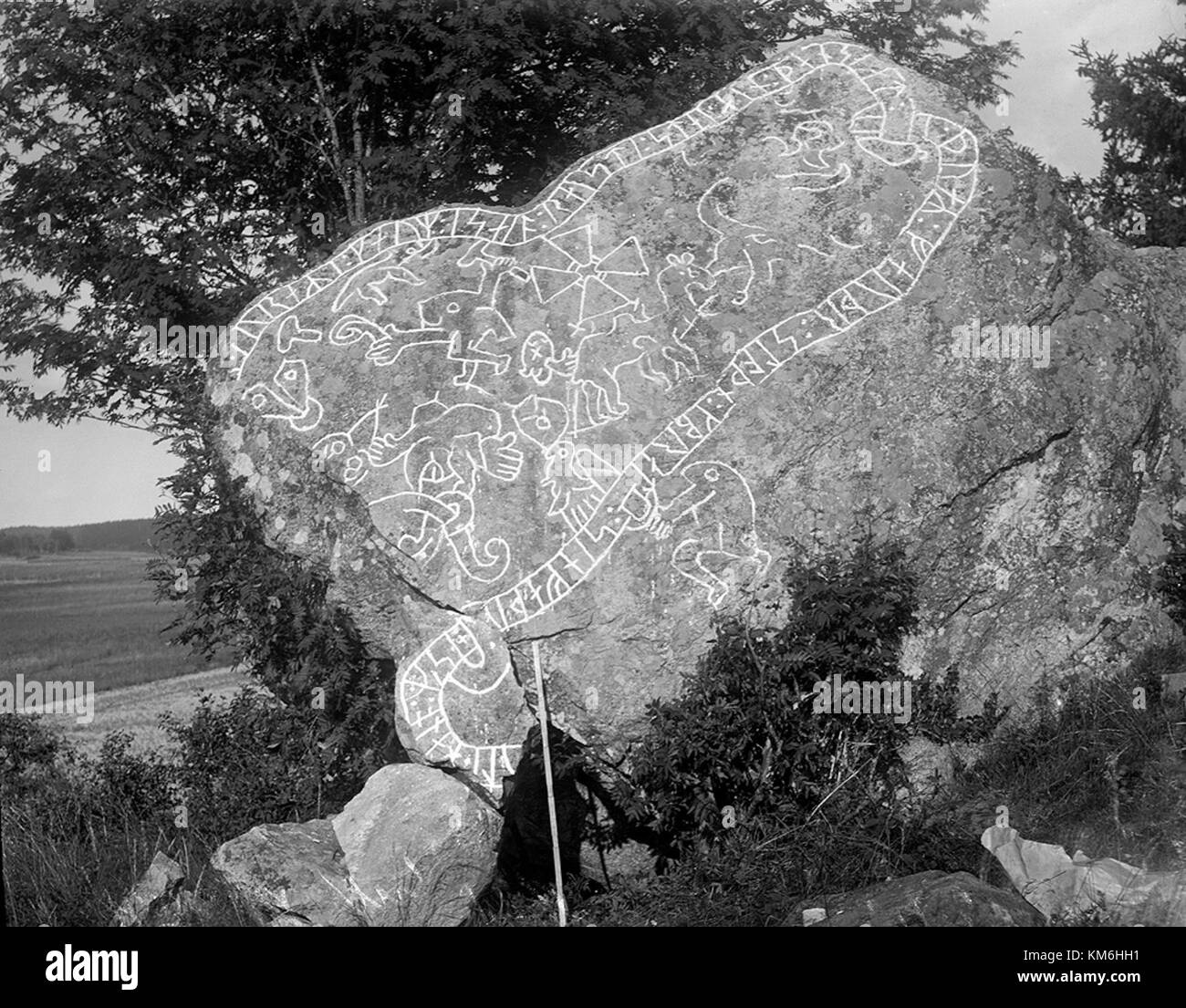 Stone rune Black and White Stock Photos & Images - Alamy