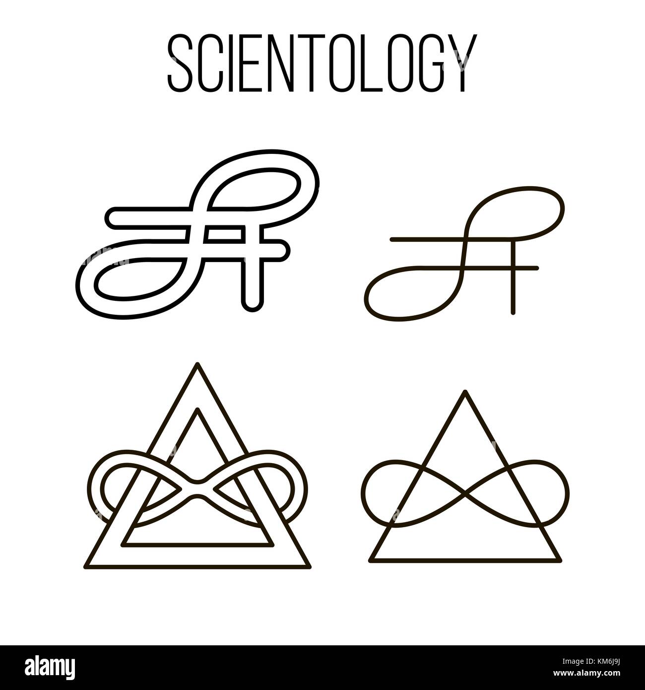December 04, 2017 Editorial illustration of Scientology symbols Stock  Vector Image & Art - Alamy