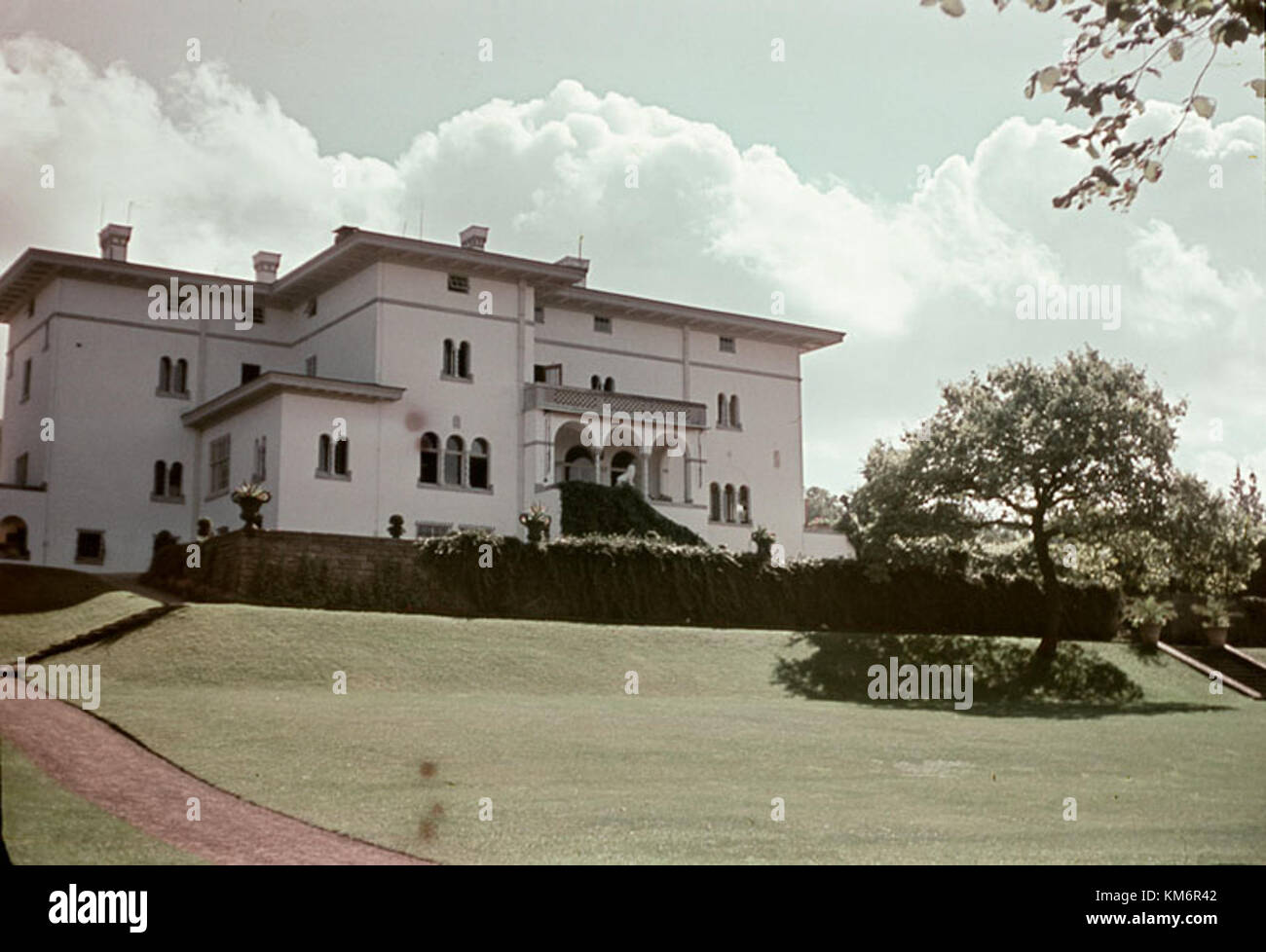 Solliden, located on the Swedish island of Ã–land, is a historic royal residence. The palace serves as a summer retreat for the Swedish royal family and is known for its beautiful gardens and scenic views. Stock Photo
