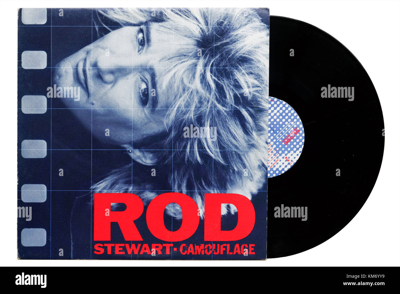 Rod Stewart Camouflage album Stock Photo