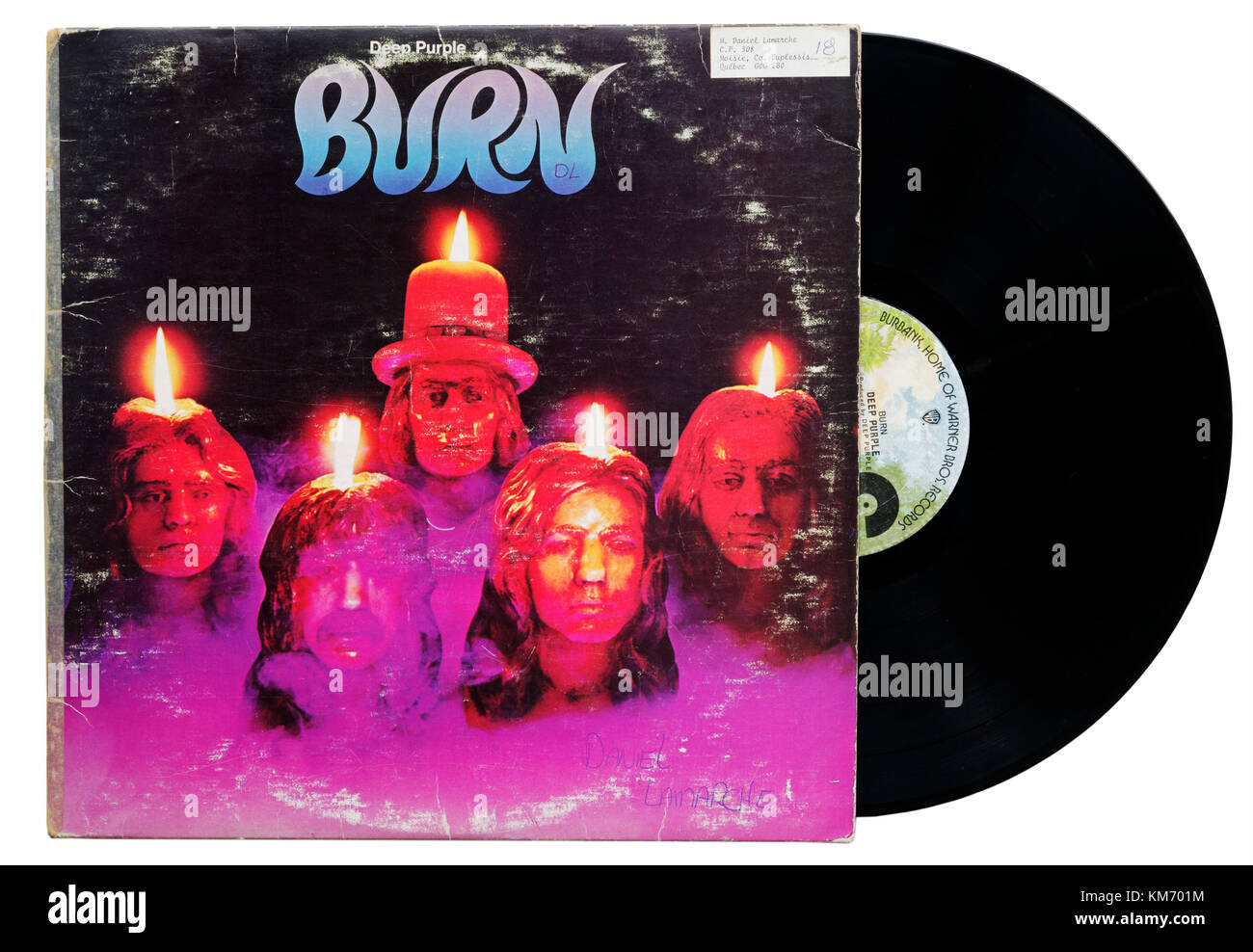 Deep Purple Burn album Stock Photo