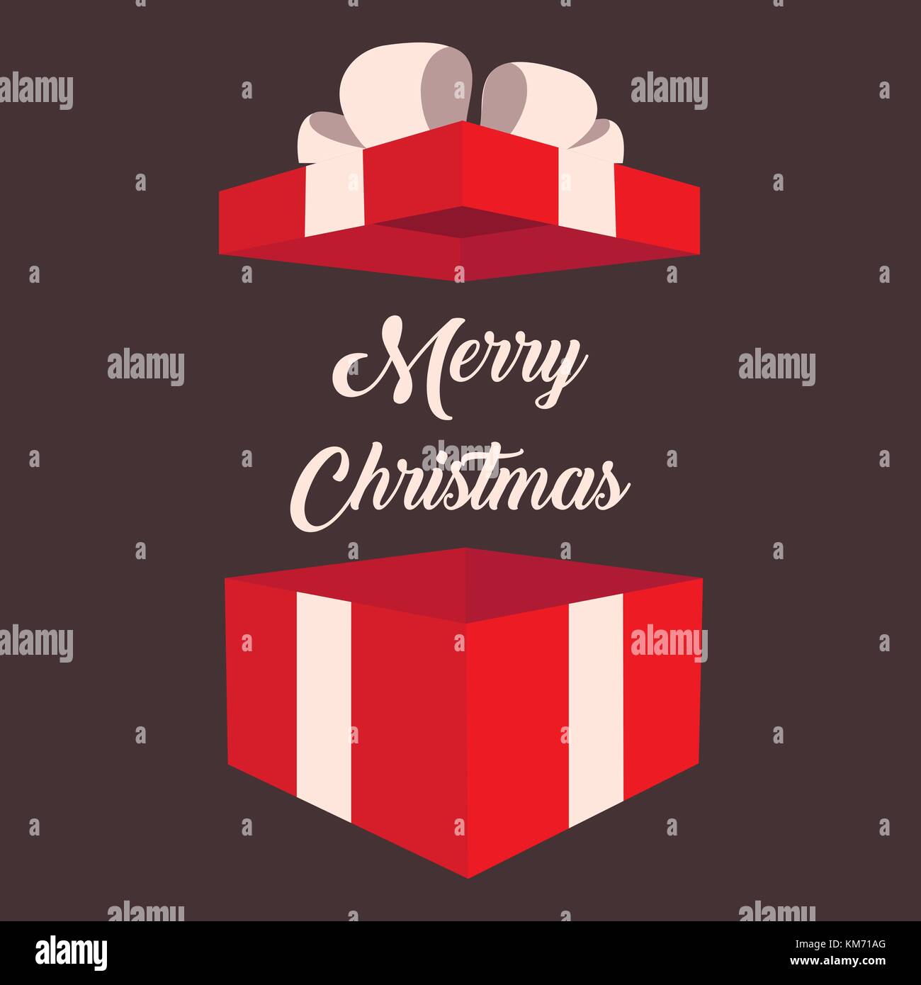 Vector open gift box illustration Stock Vector Image & Art Alamy