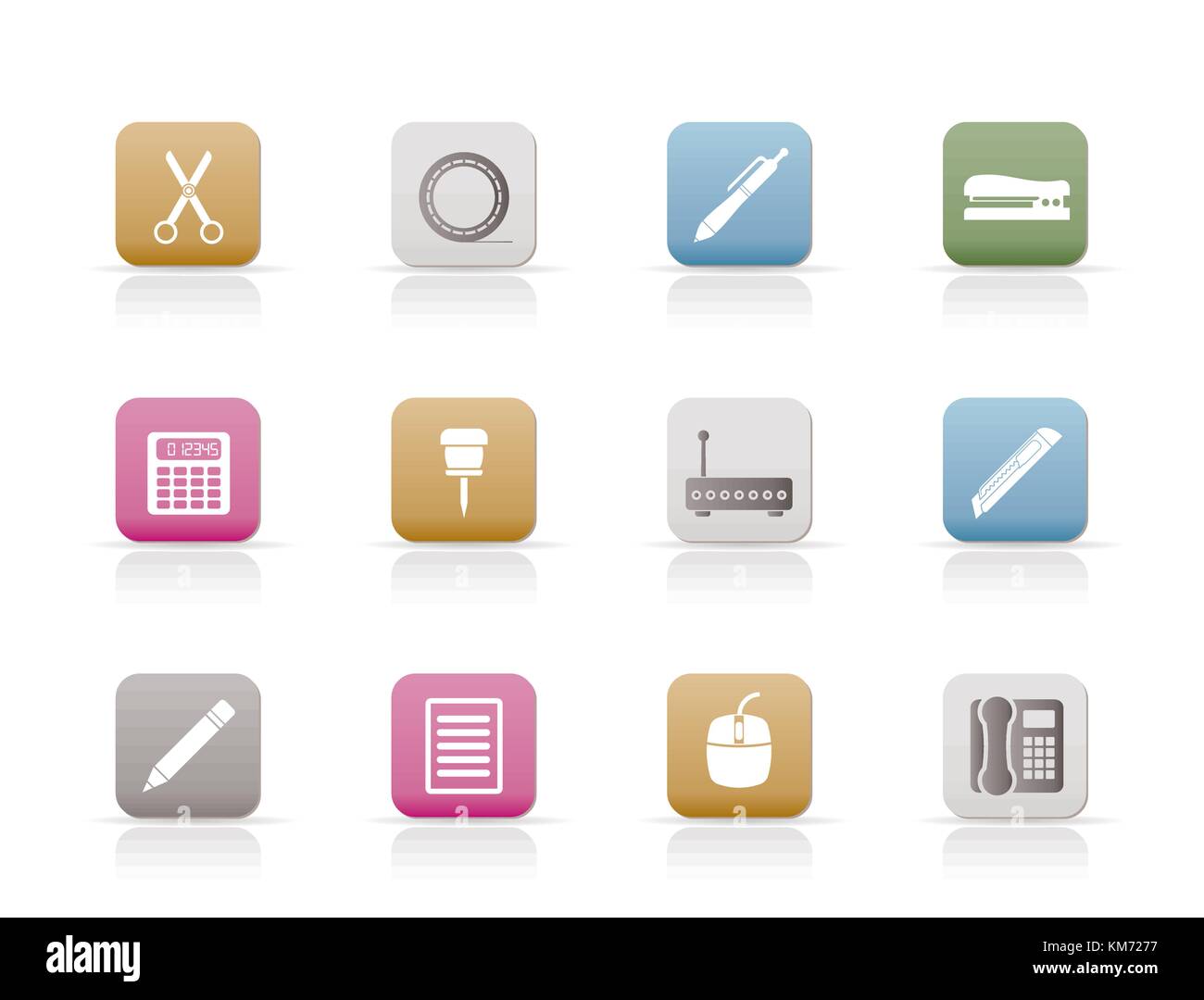 Business and Office icons - vector icon set Stock Vector Image & Art ...