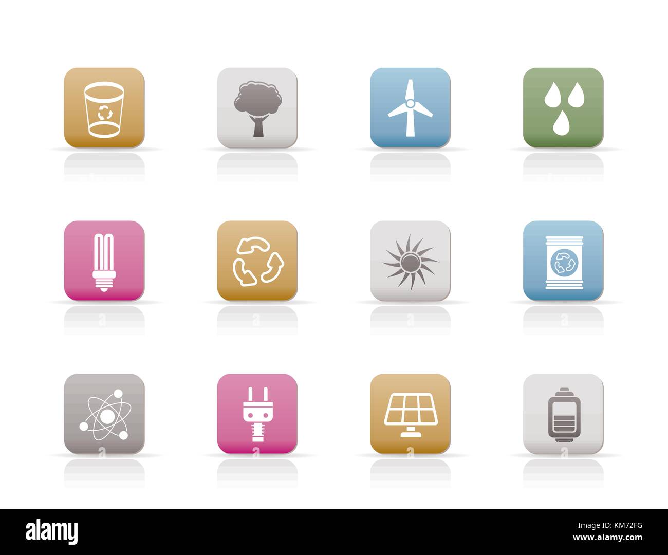 Ecology, energy and nature icons - Vector Icon Set Stock Vector Image ...