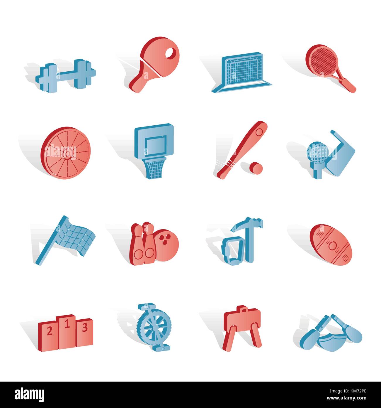 Sports gear and tools vector icon set Stock Vector Image & Art Alamy