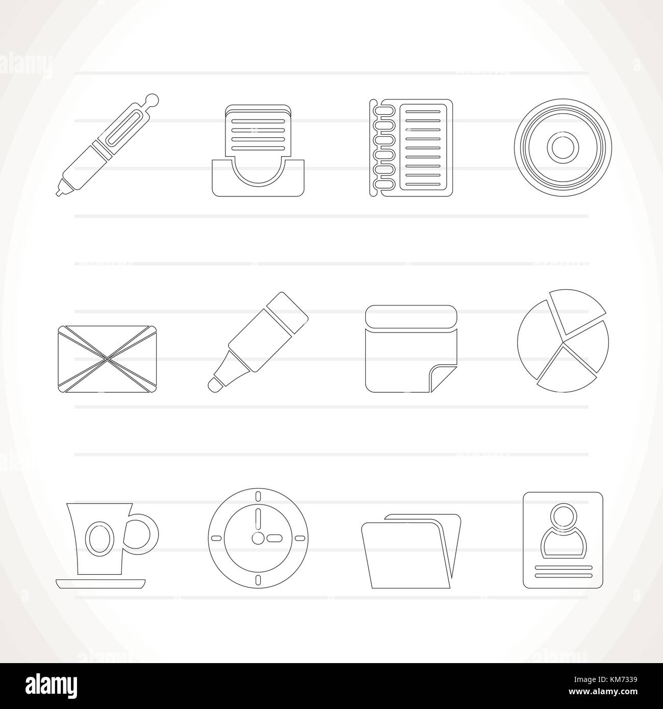 Office & Business Icons - Vector icon Set Stock Vector Image & Art - Alamy