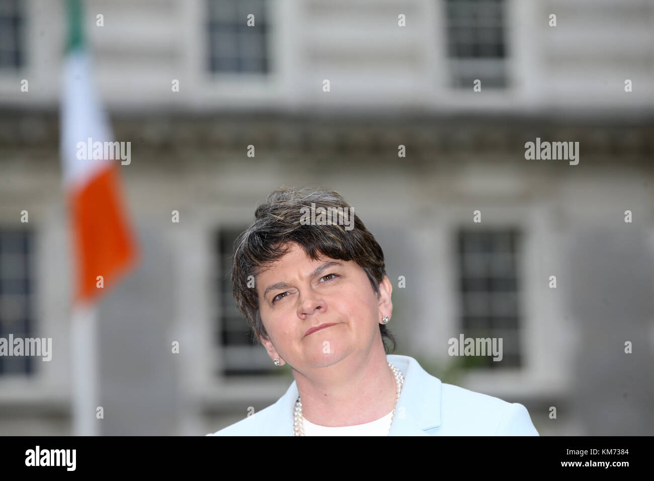 16/06/2017 Arlene Foster in Dublin. Pictured outside Government