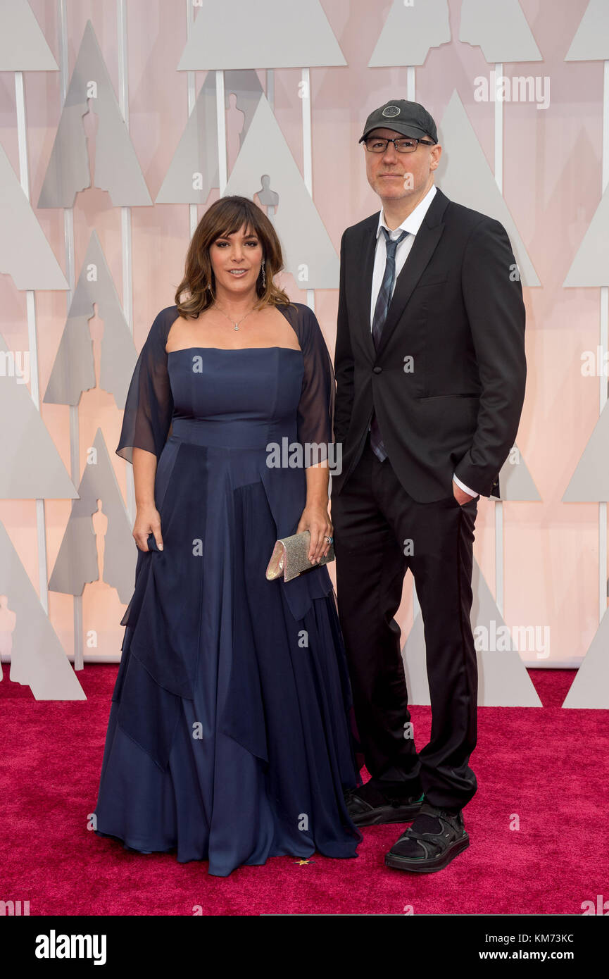 HOLLYWOOD, CA - FEBRUARY 22: Danielle Brisebois and Gregg Alexander arrives at the 87th Annual