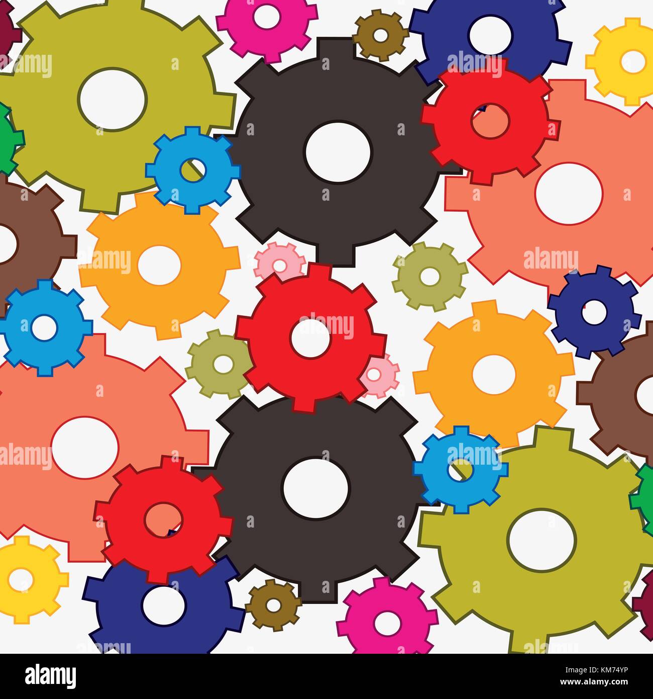 Background from colour gear Stock Vector Image & Art - Alamy