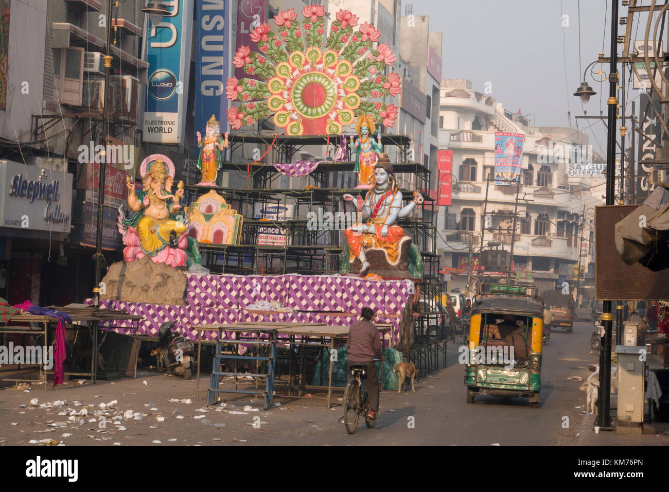 Street scene in Amritsar, Punjab, India Stock Photo