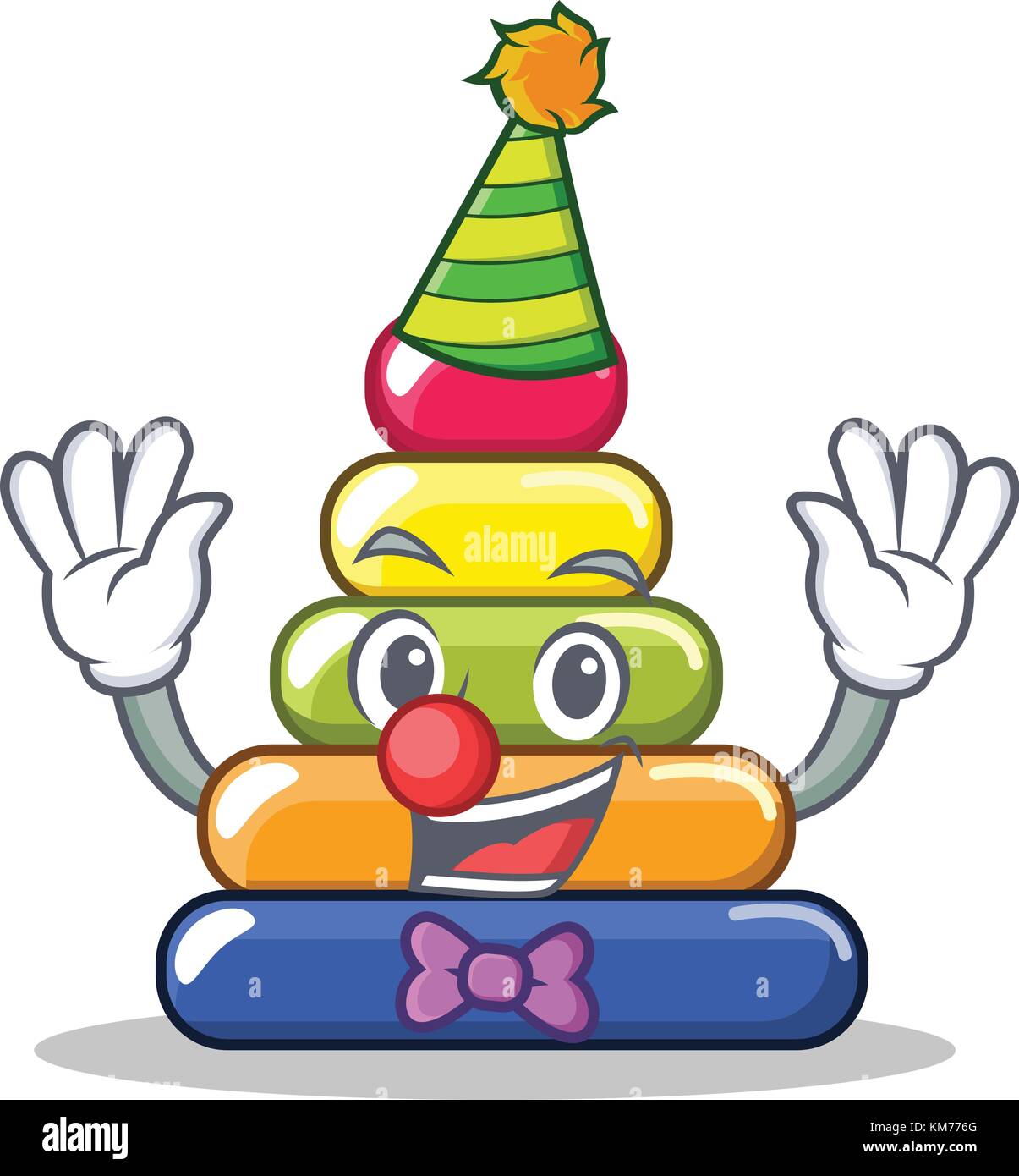 Clown pyramid ring character cartoon Stock Vector Image & Art - Alamy