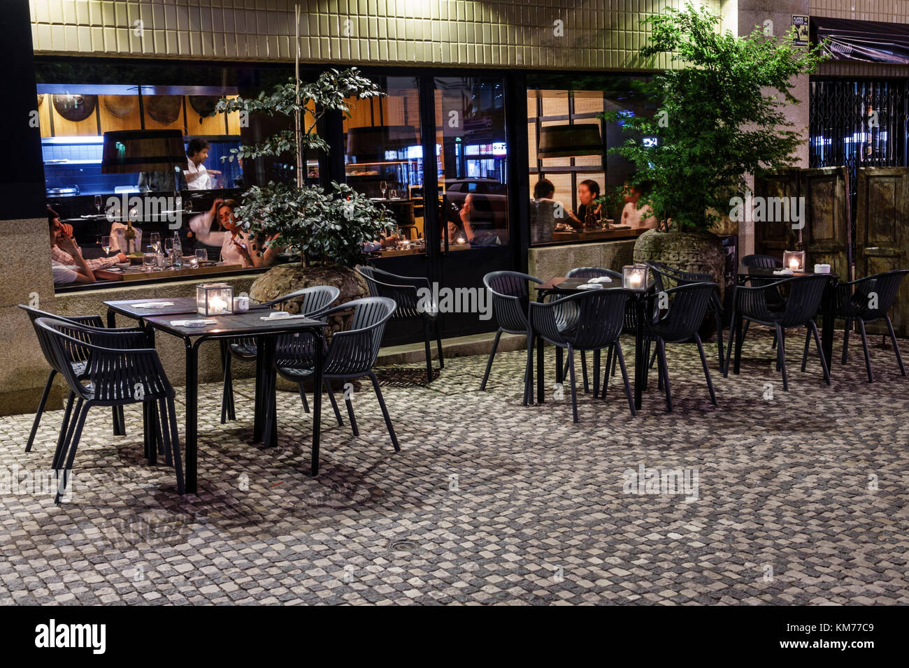 Porto Portugal Mercado Do Bom Sucesso Alfresco Dining Outdoor Cafe