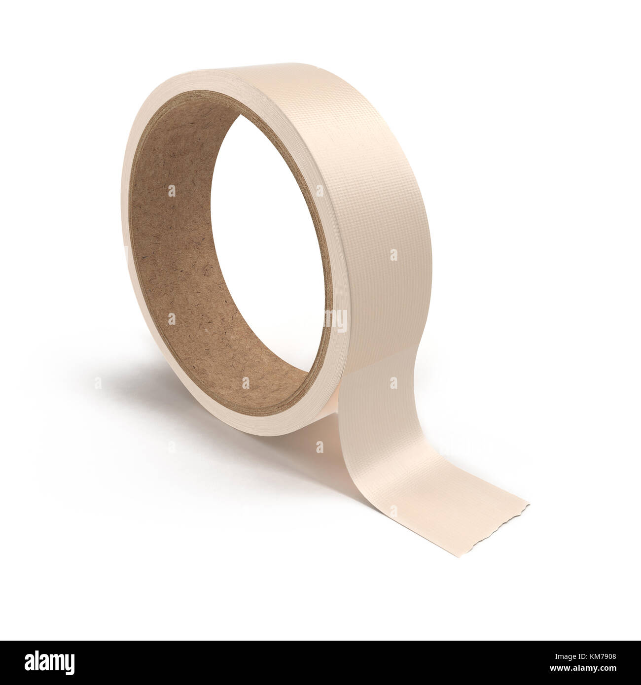 Masking tape, adhesive tape used in painting. 3D illustration Stock