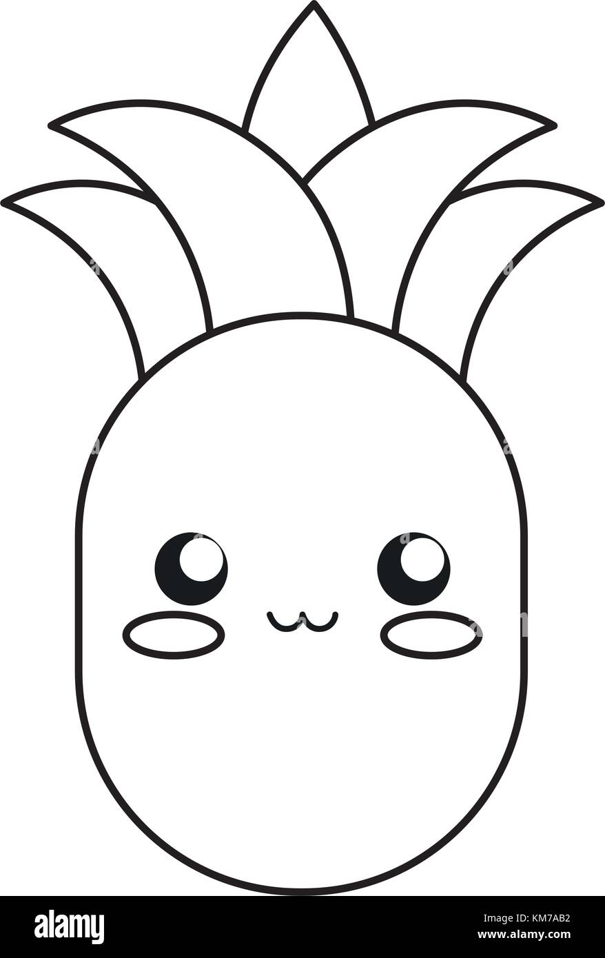 kawaii fruits design concept Stock Vector Image & Art Alamy