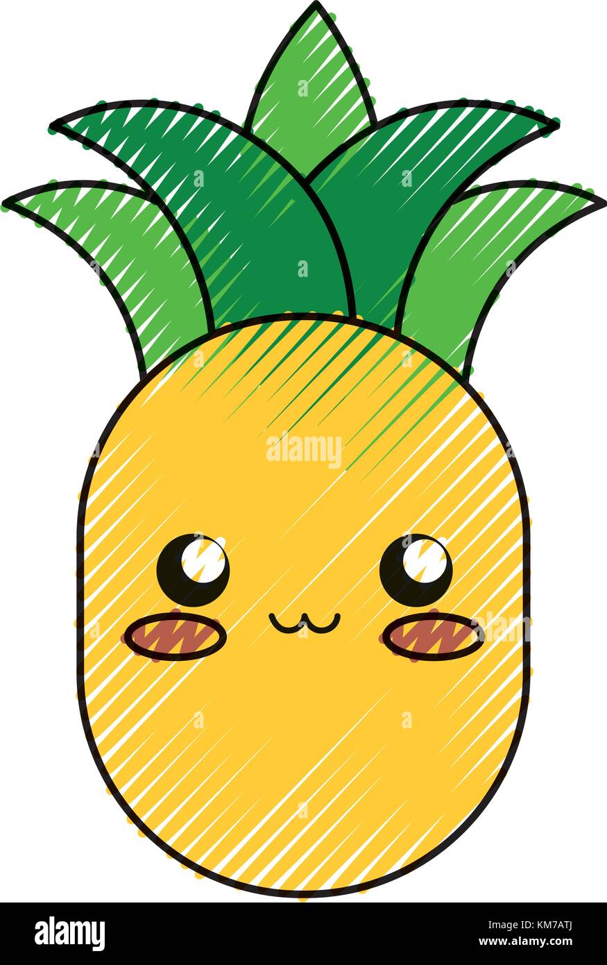 pineapple vector illustration Stock Vector Image & Art - Alamy
