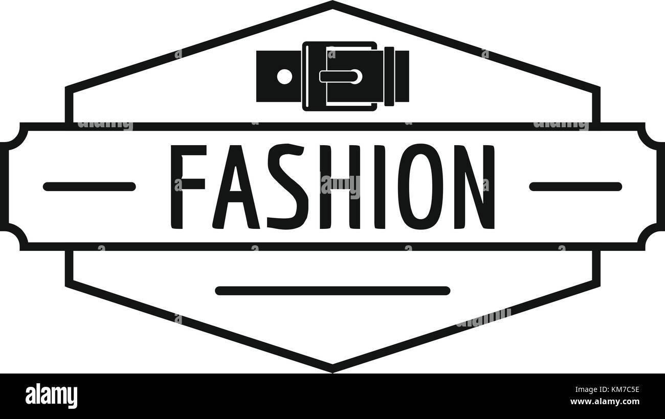 Buckle logo, simple black style Stock Vector Image & Art Alamy