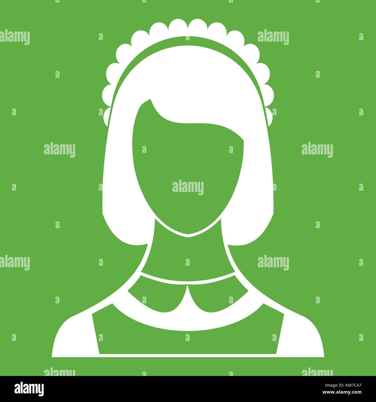 Maid icon green Stock Vector Image & Art - Alamy