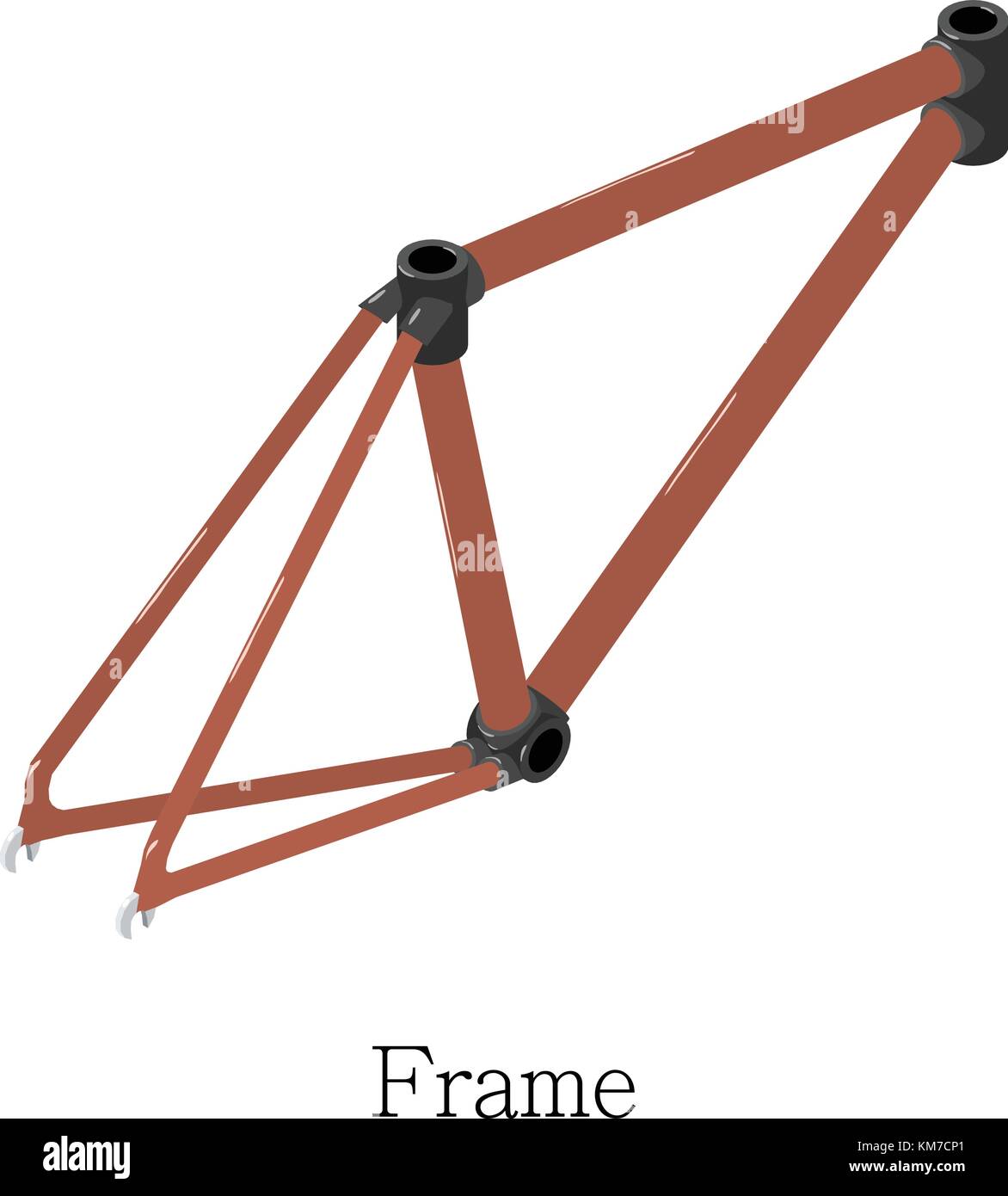 Frame bicycle icon, isometric 3d style Stock Vector Image & Art Alamy