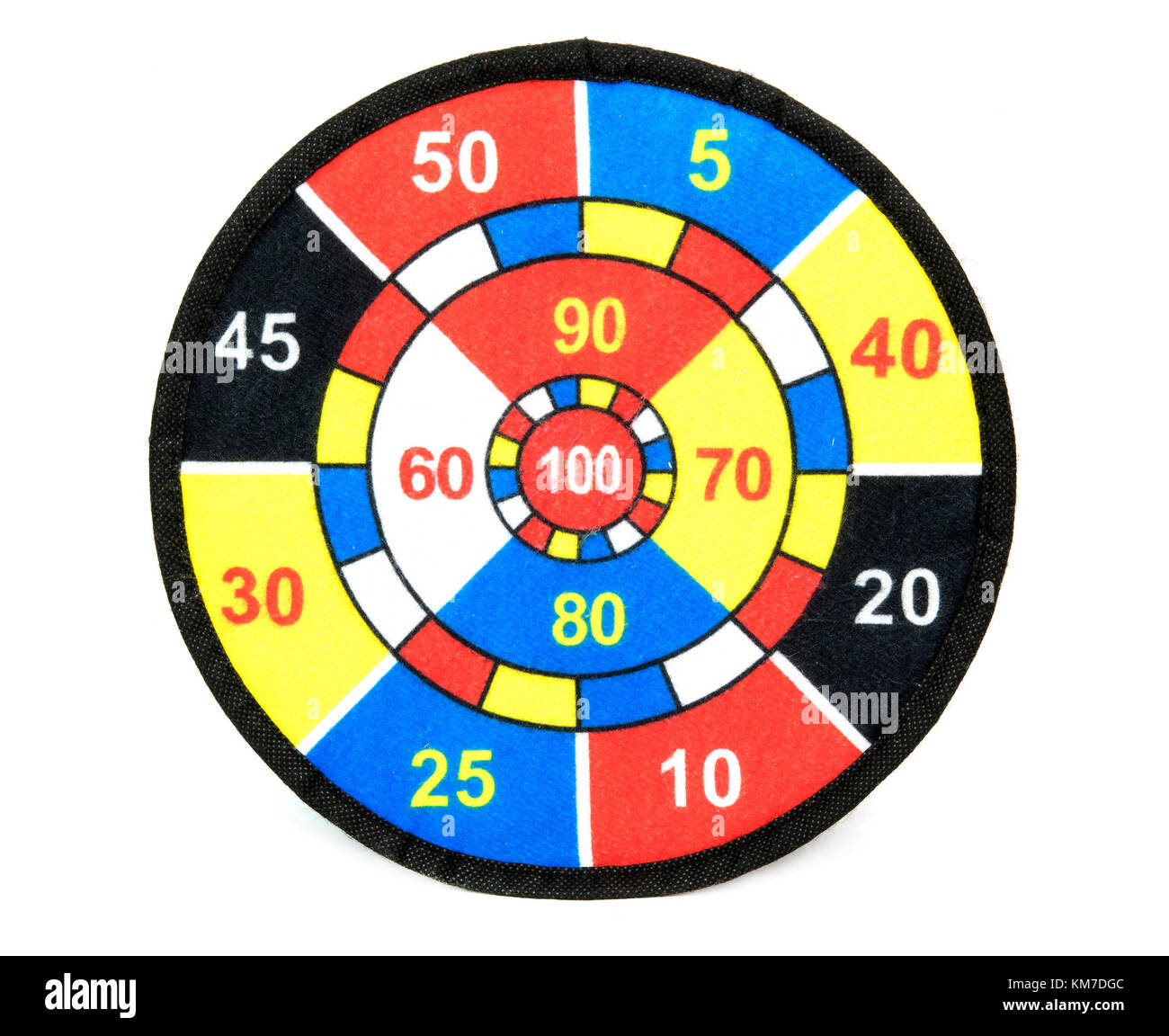 dart board isolated on white background Stock Photo