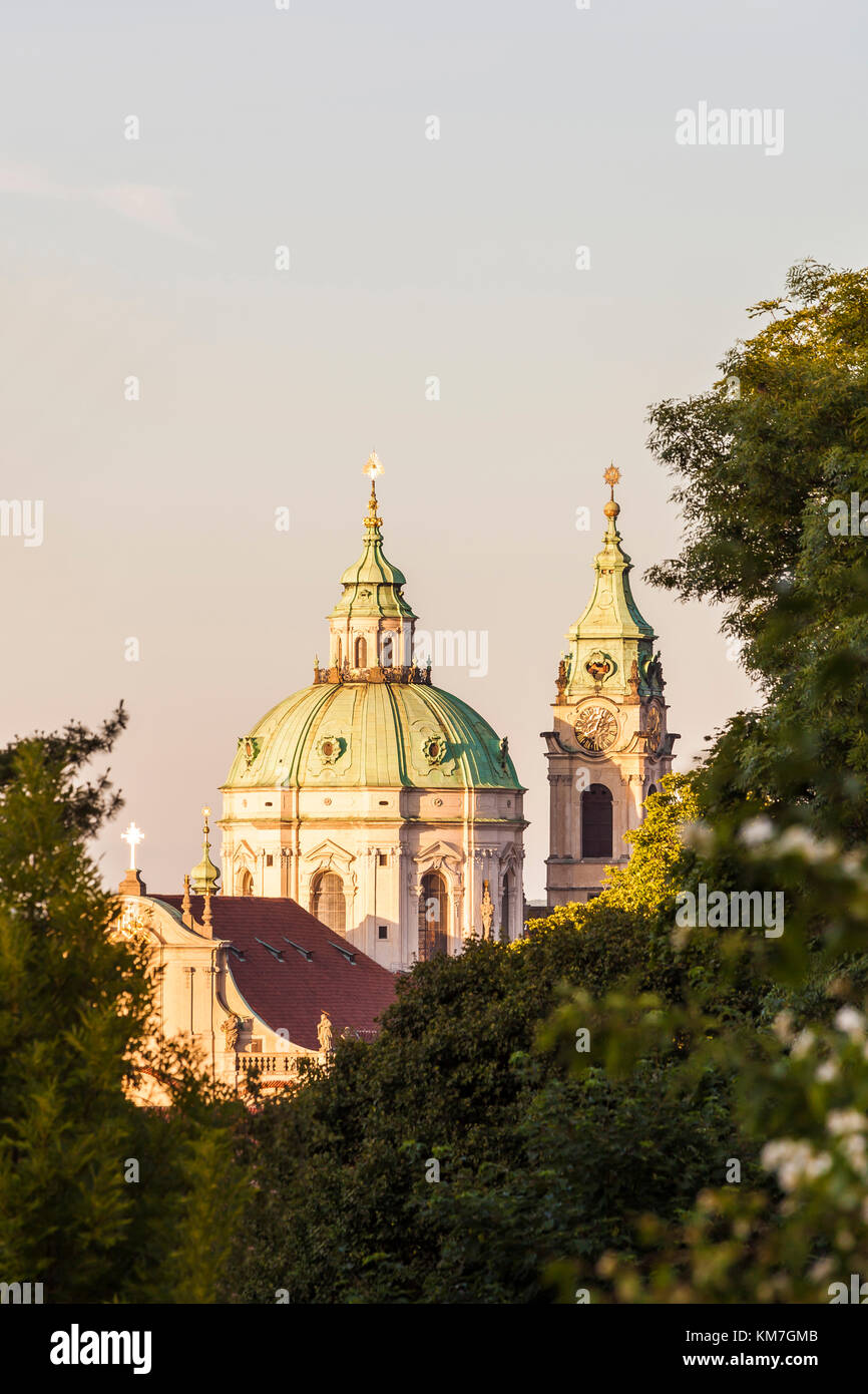 Tschechien, Prag, Kleinseite, Kirche St. Nikolaus Stock Photo