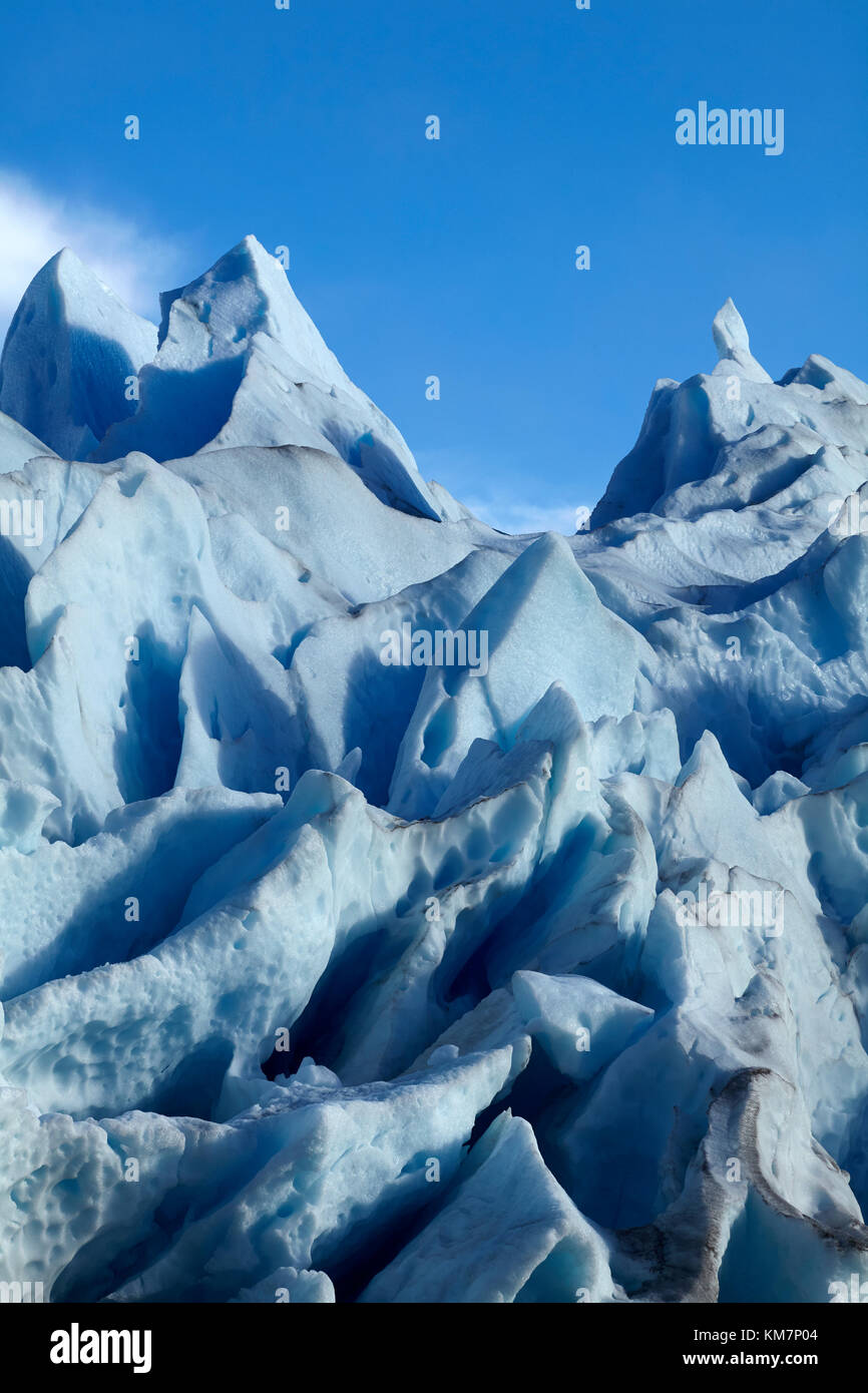 Perito Moreno Glacier, Parque Nacional Los Glaciares (World Heritage Area), Patagonia, Argentina, South America Stock Photo