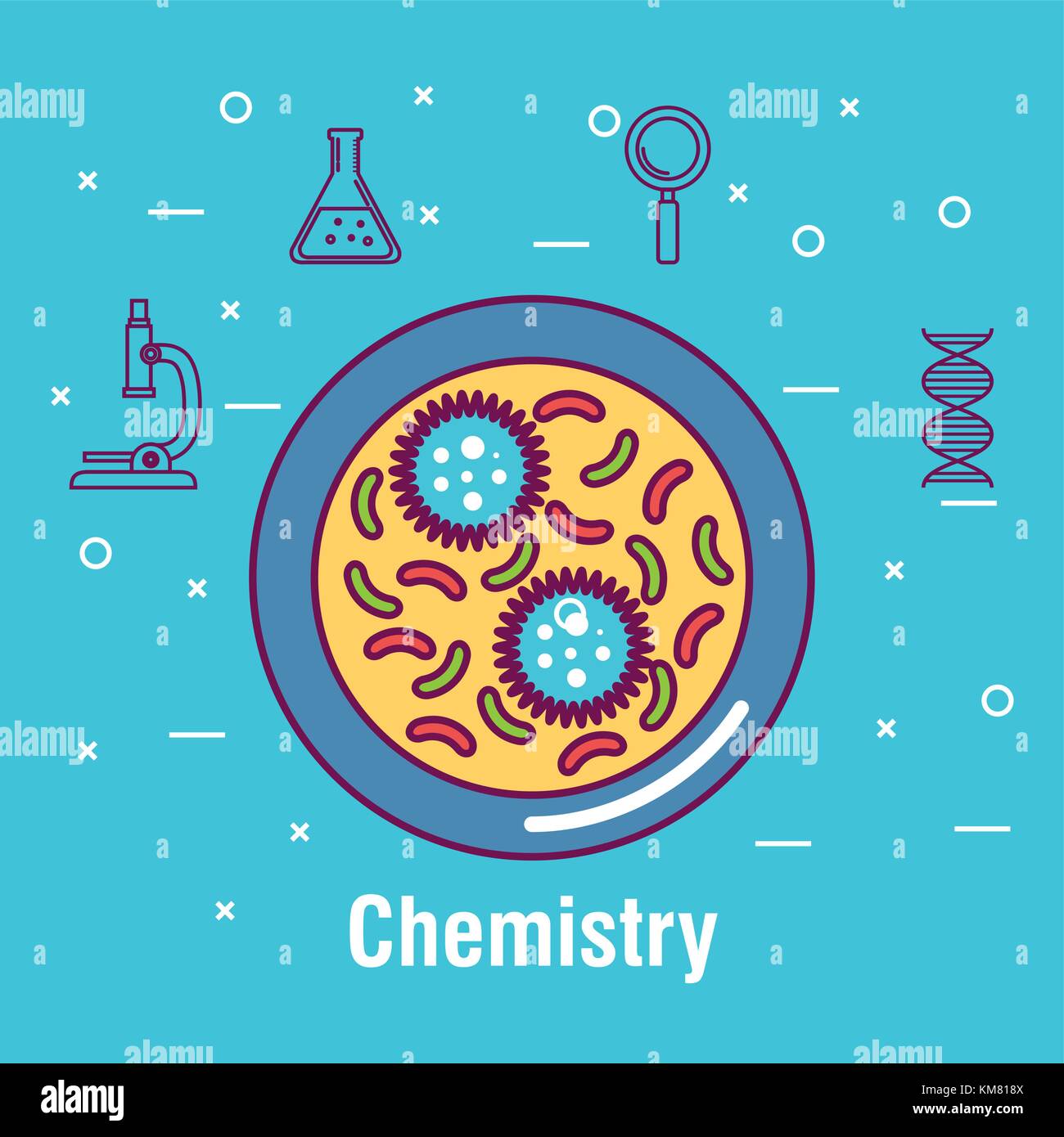 chemistry science poster icon Stock Vector Image & Art - Alamy
