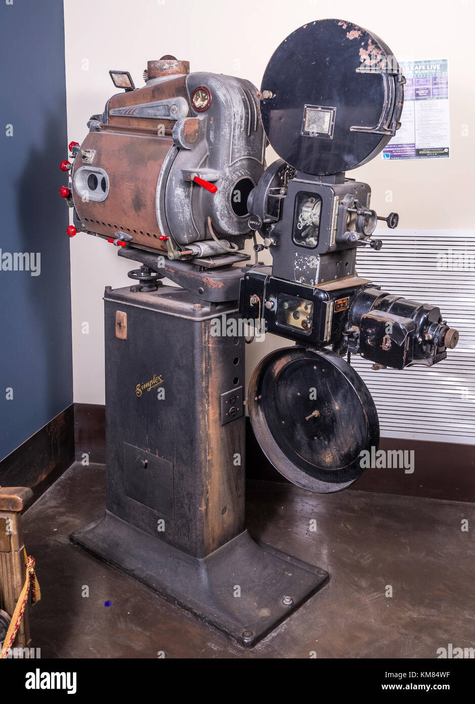 Vintage Theater Movie Projector Stock Photo