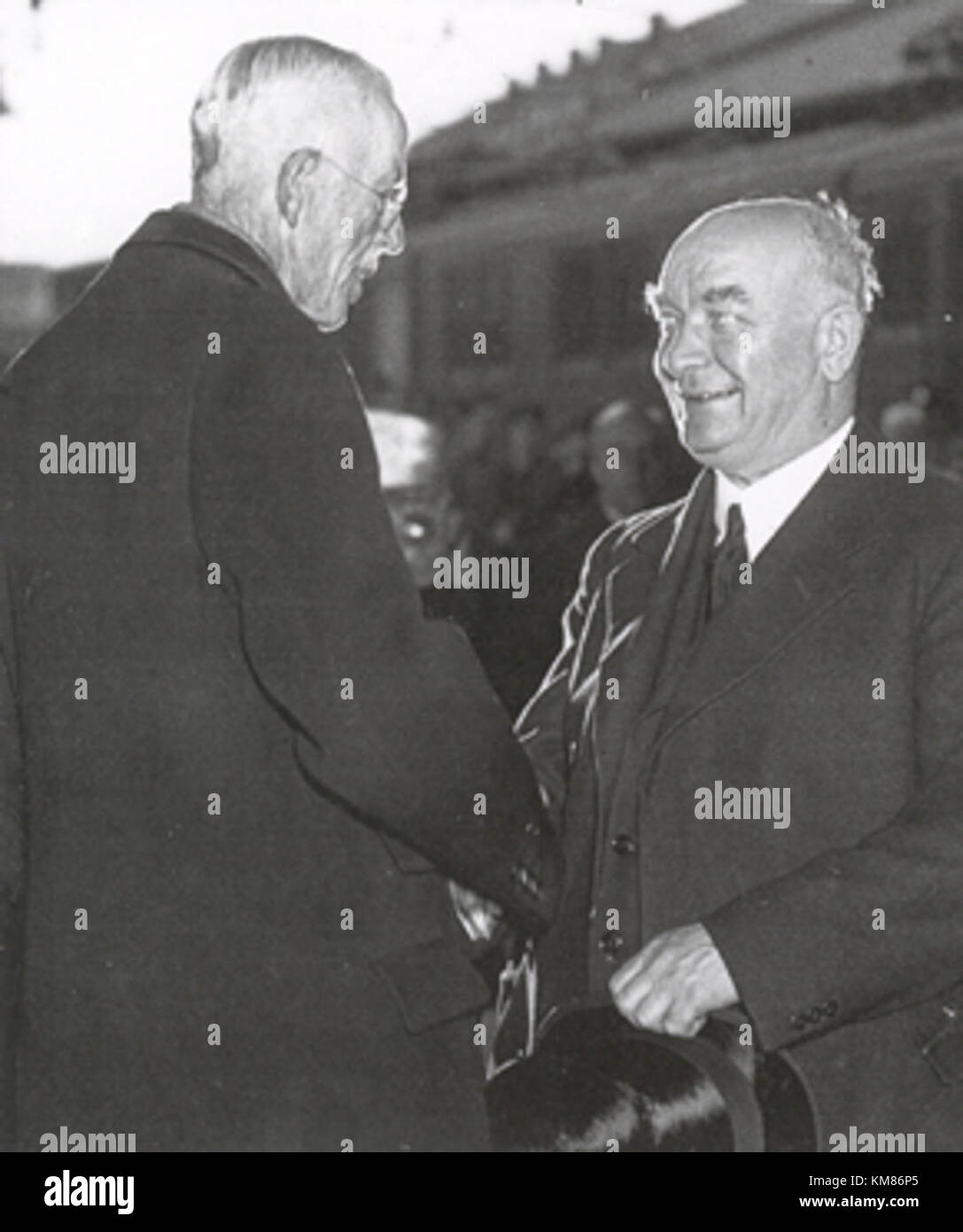 Gustav V and Per Albin Hansson 1941 Stock Photo - Alamy