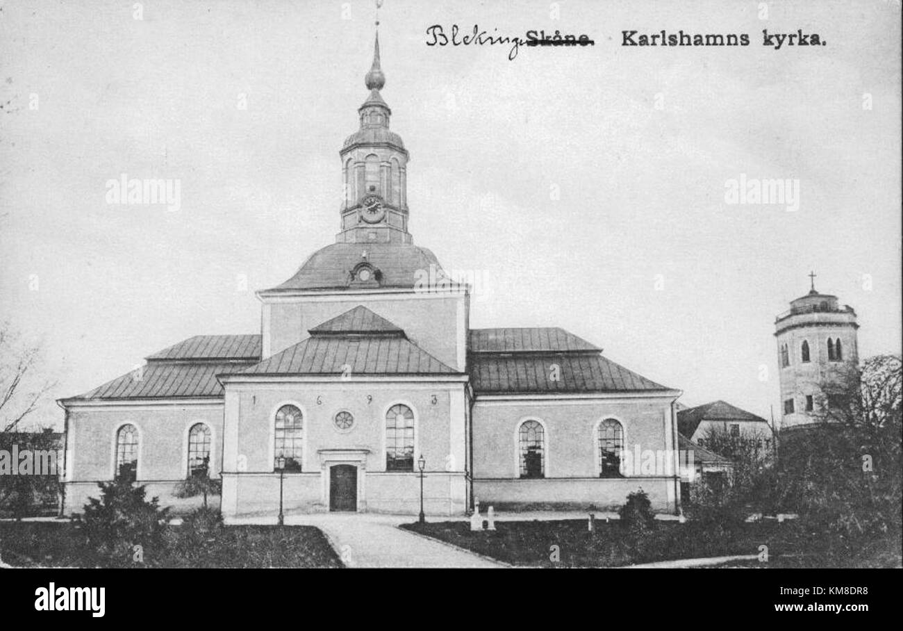Karlshamn, Carl Gustafs kyrka KMB 16000200002014 Stock Photo - Alamy
