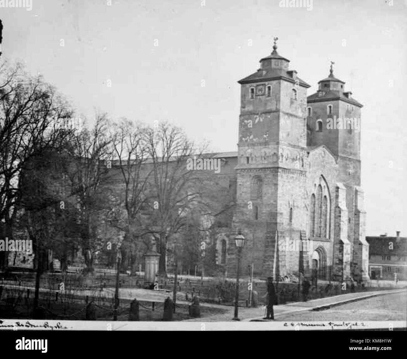 Lunds domkyrka 1870 talet Stock Photo - Alamy