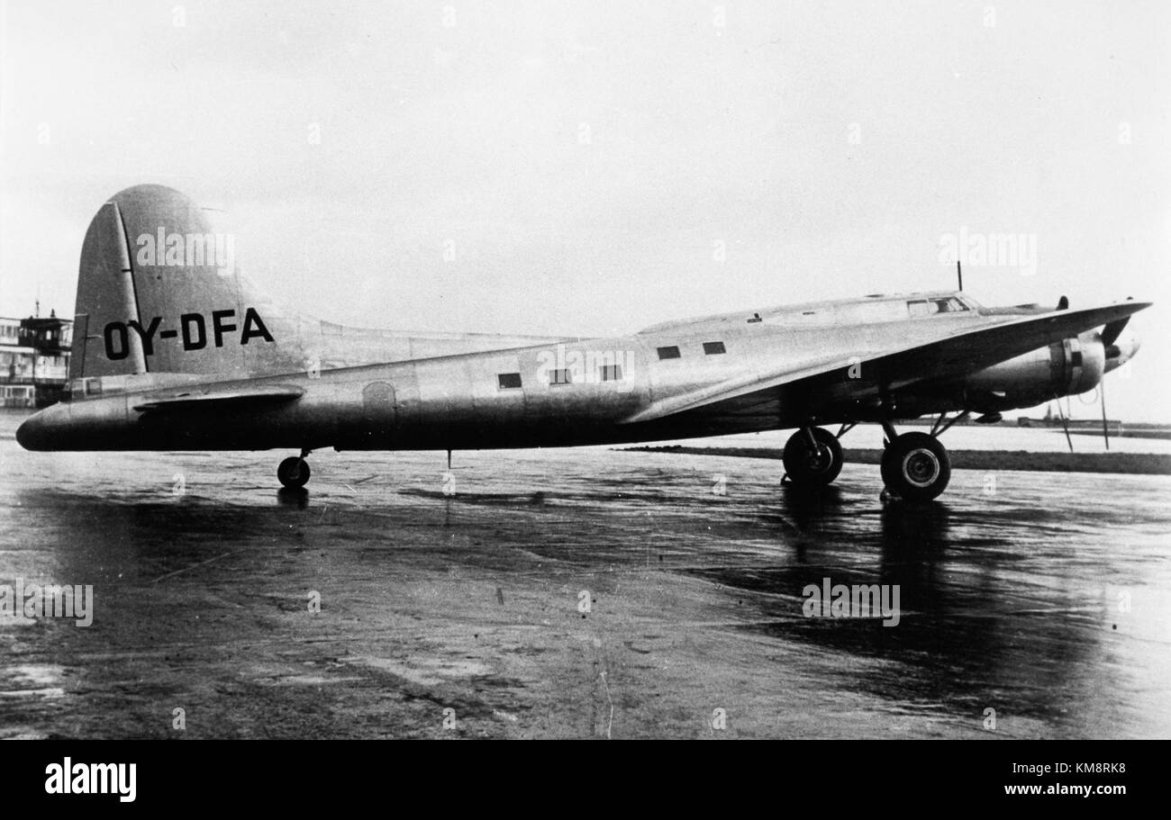 SAS Boeing B 17 1944 1948, OY DFA, Shoo Shoo Shoo Baby (1) Stock Photo