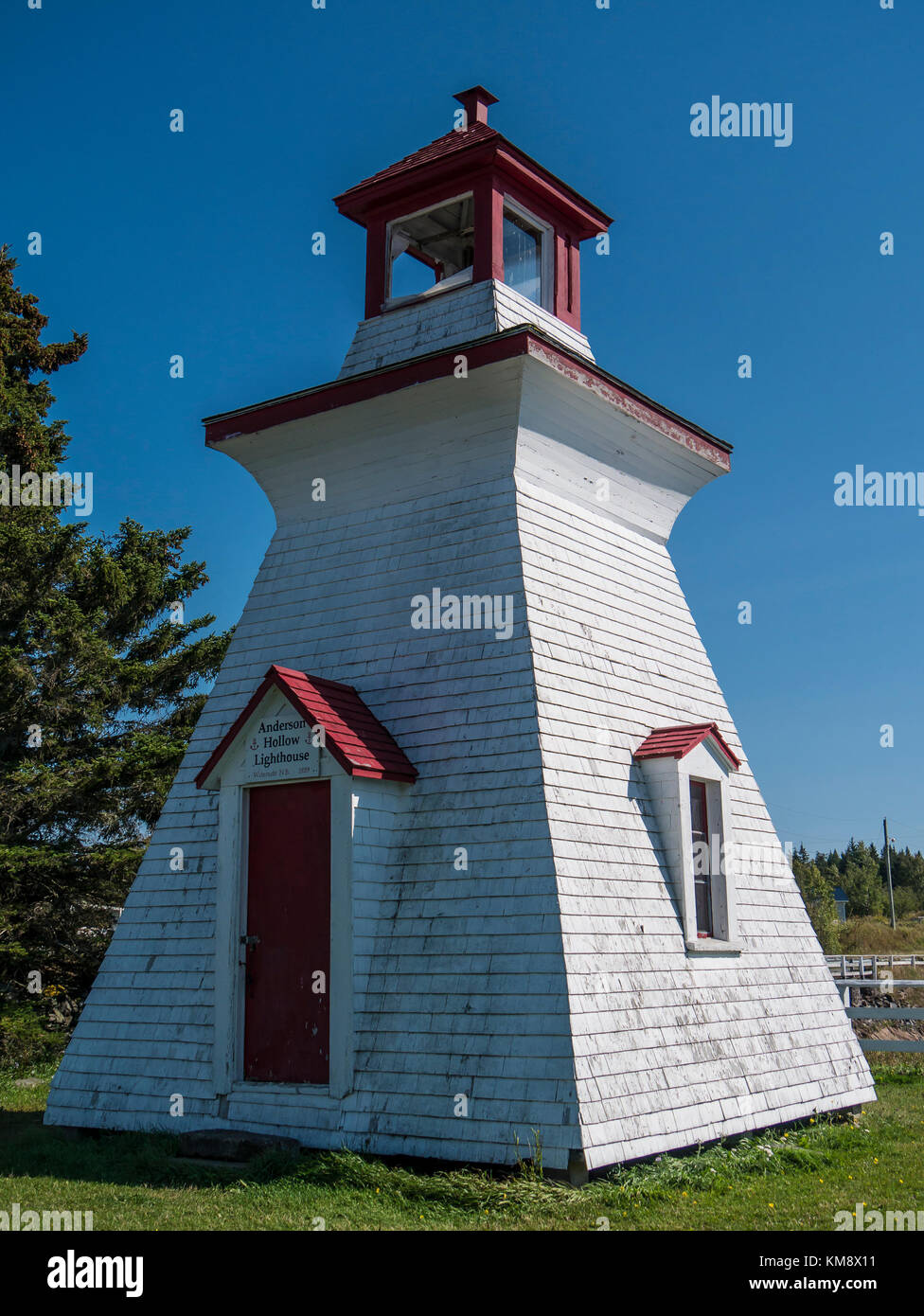 Anderson Hollow Lighthouse, (1889), original wooden salt shaker tower