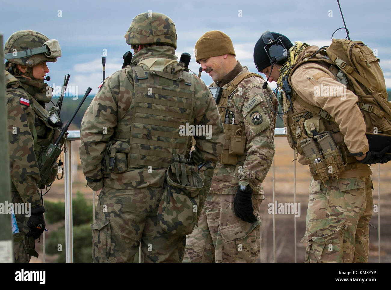 Poland Rotation Fort Riley u.s. air force 1st expeditionary air support operation squadron airmen ...