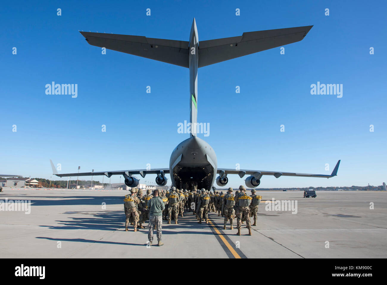 pope army airfield, n.c. — paratroopers with the army’s 82nd airborne