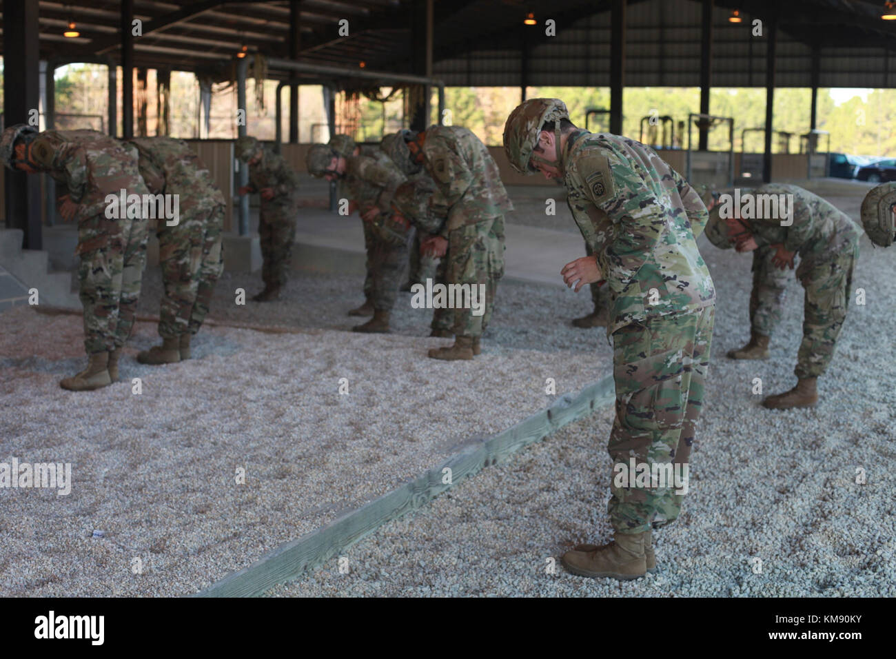 U.S. Soldiers participate pre-jump training as part of the 20th Annual ...
