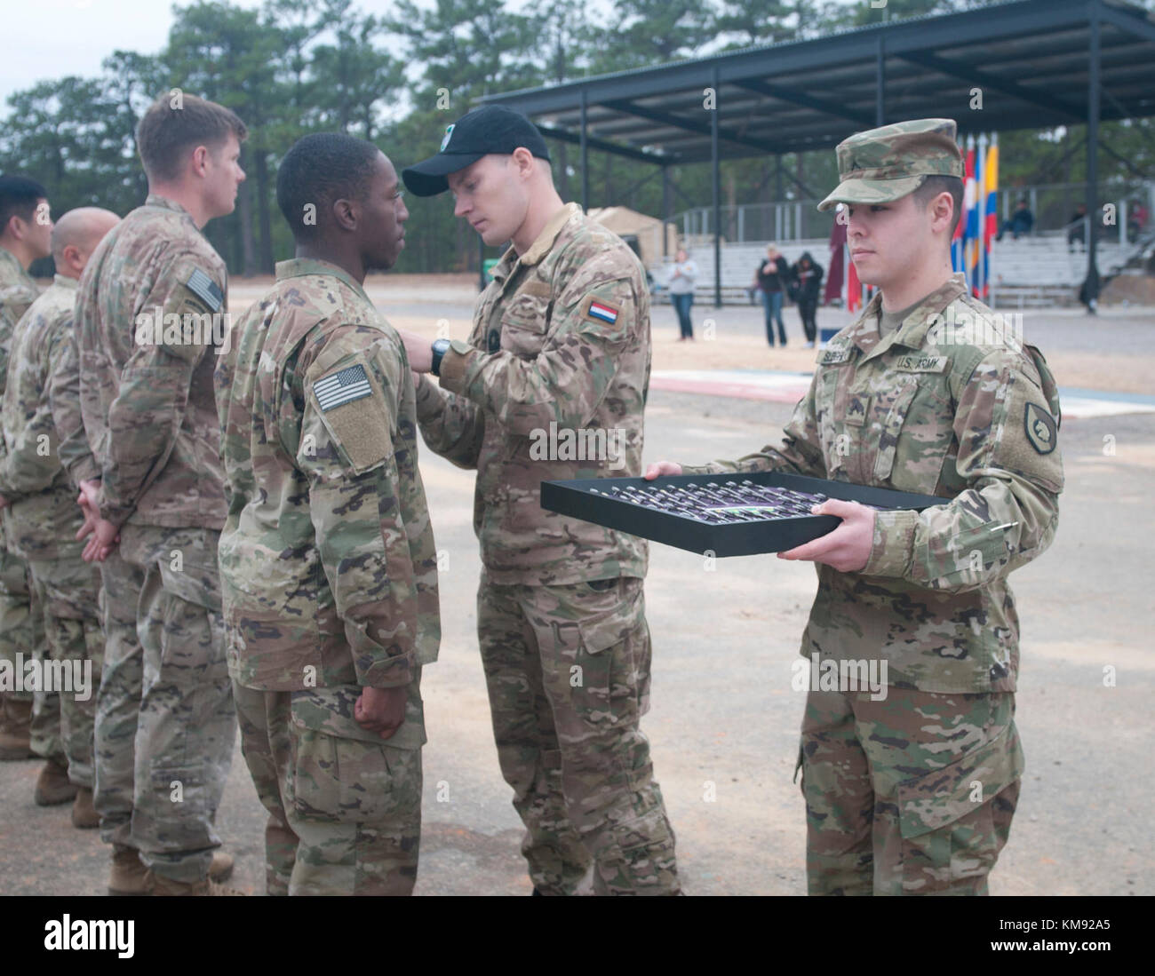 Army Pvt. Joey Sleight, a human resources specialist from the 350th Human Resources Company from