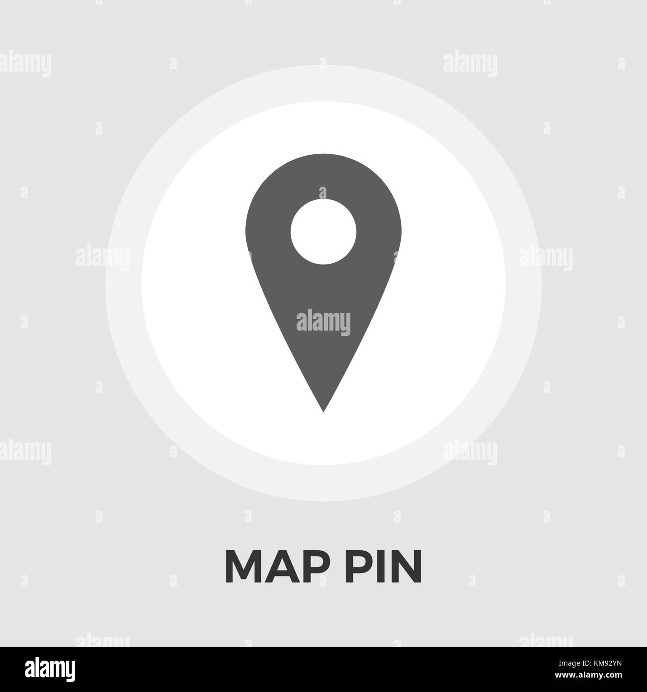 Map Pin Icon Vector. Flat icon isolated on the white background ...