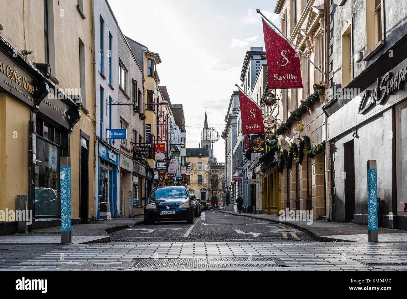 Oliver Plunkett street in Cork Stock Photo Alamy