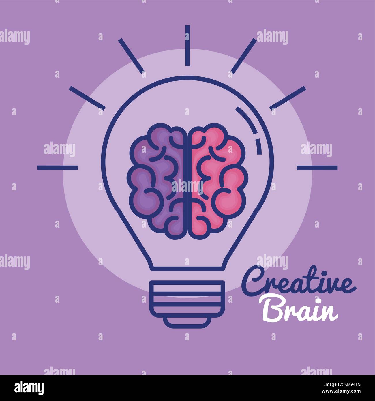 creative brain concept icon vector illustration design Stock Vector ...