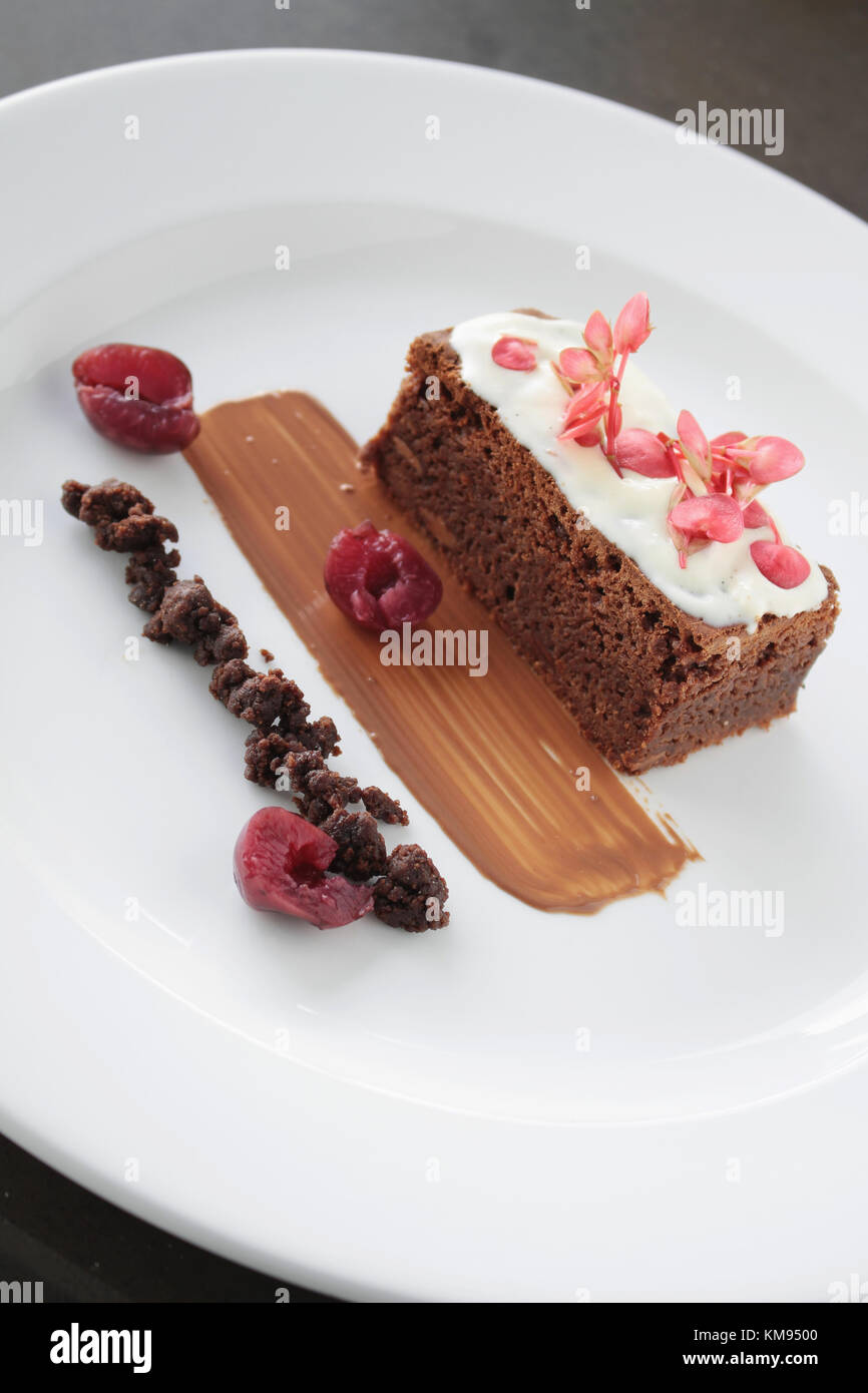 Plated dessert hires stock photography and images Alamy