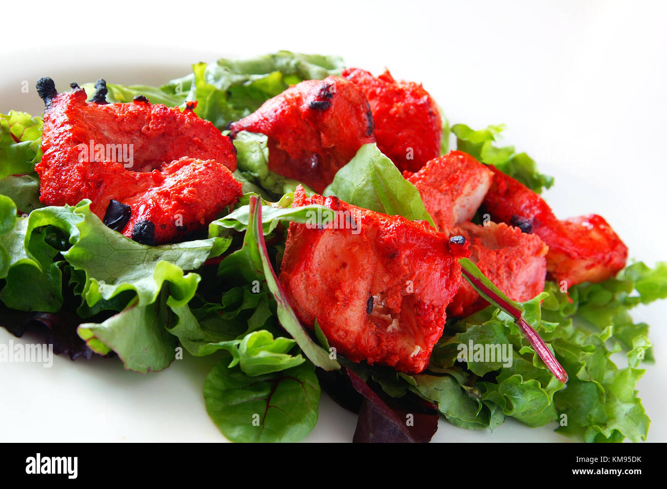 indian tikka chicken salad Stock Photo