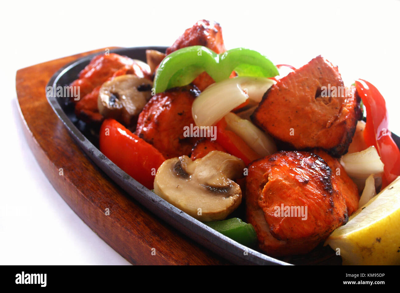 indian tikka chicken with vegetables Stock Photo