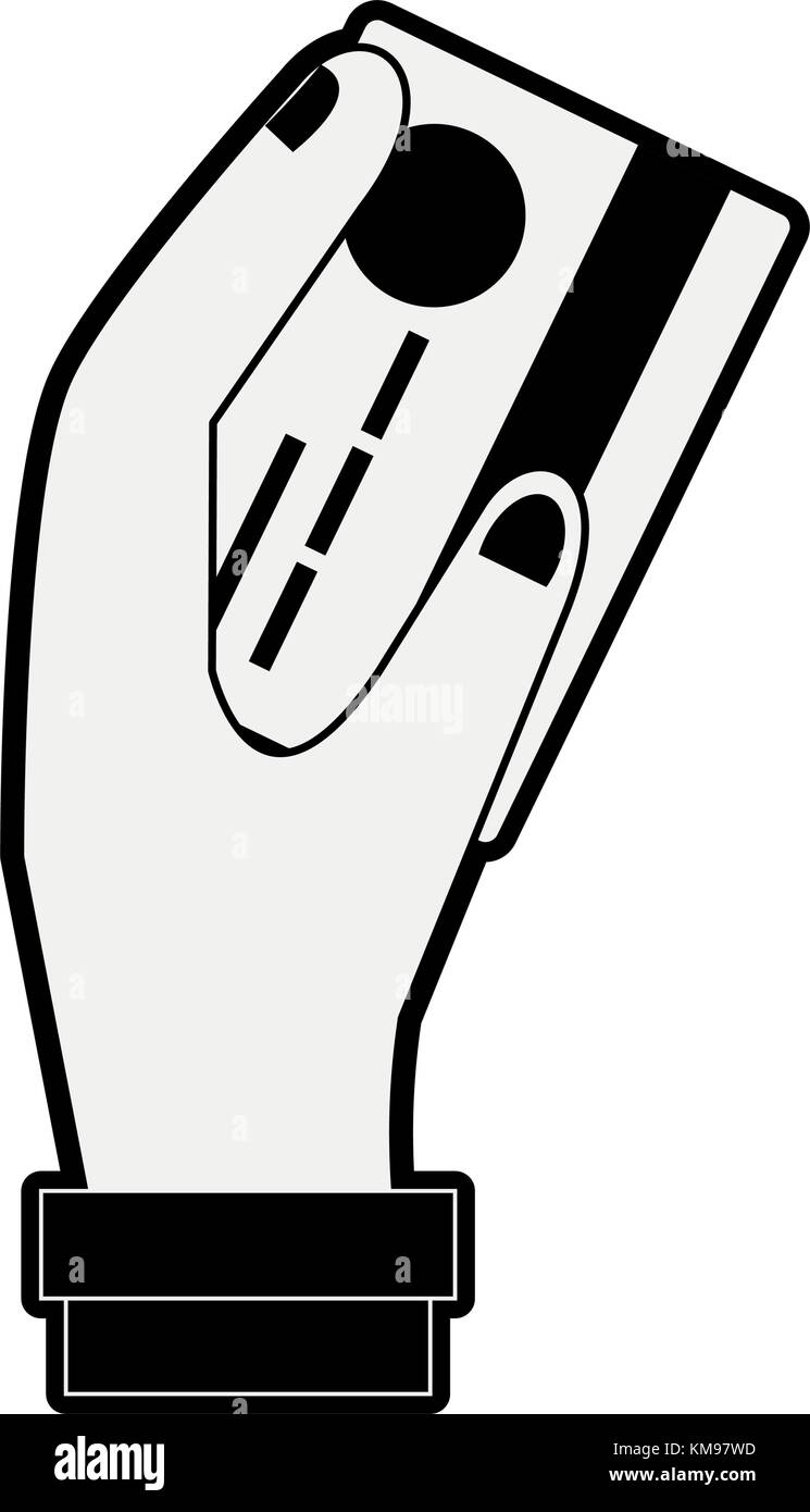 Hand with credit card Stock Vector Image & Art - Alamy