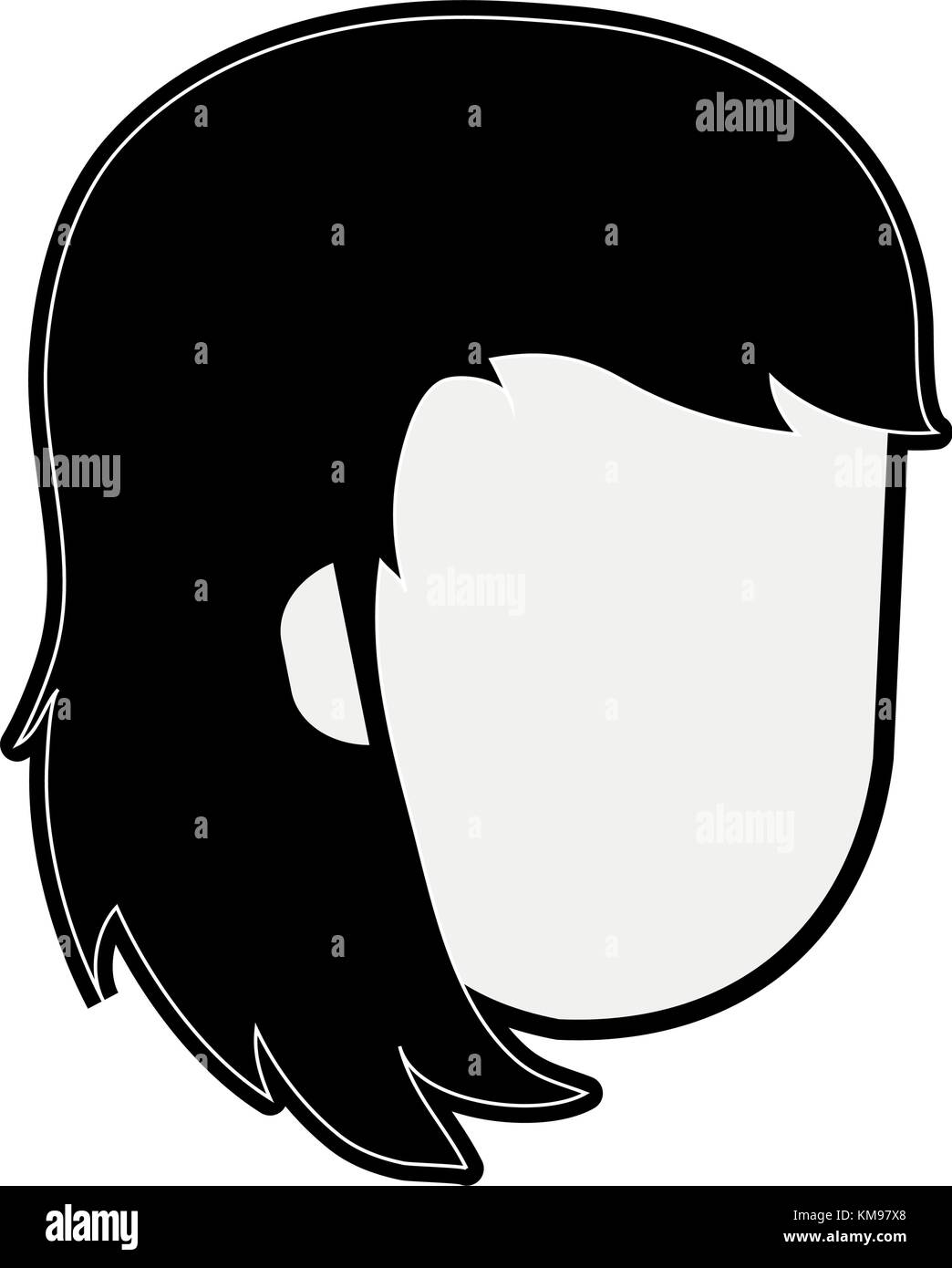 woman faceless cartoon Stock Vector Image & Art - Alamy