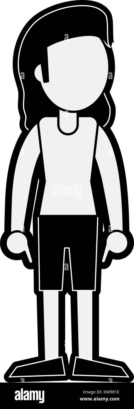 woman faceless cartoon Stock Vector Image & Art - Alamy