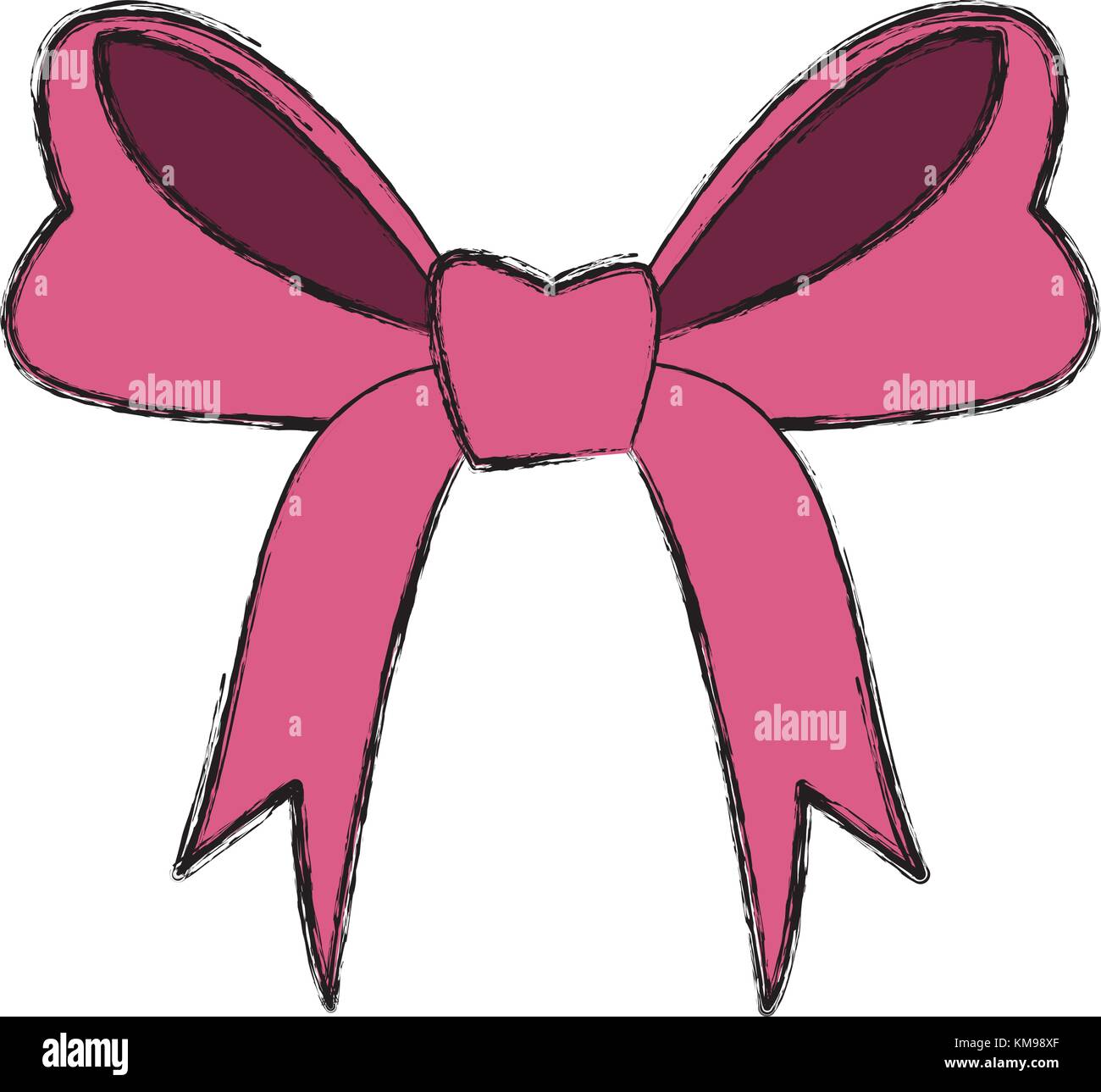 ribbon bow isolated Stock Vector Image & Art - Alamy