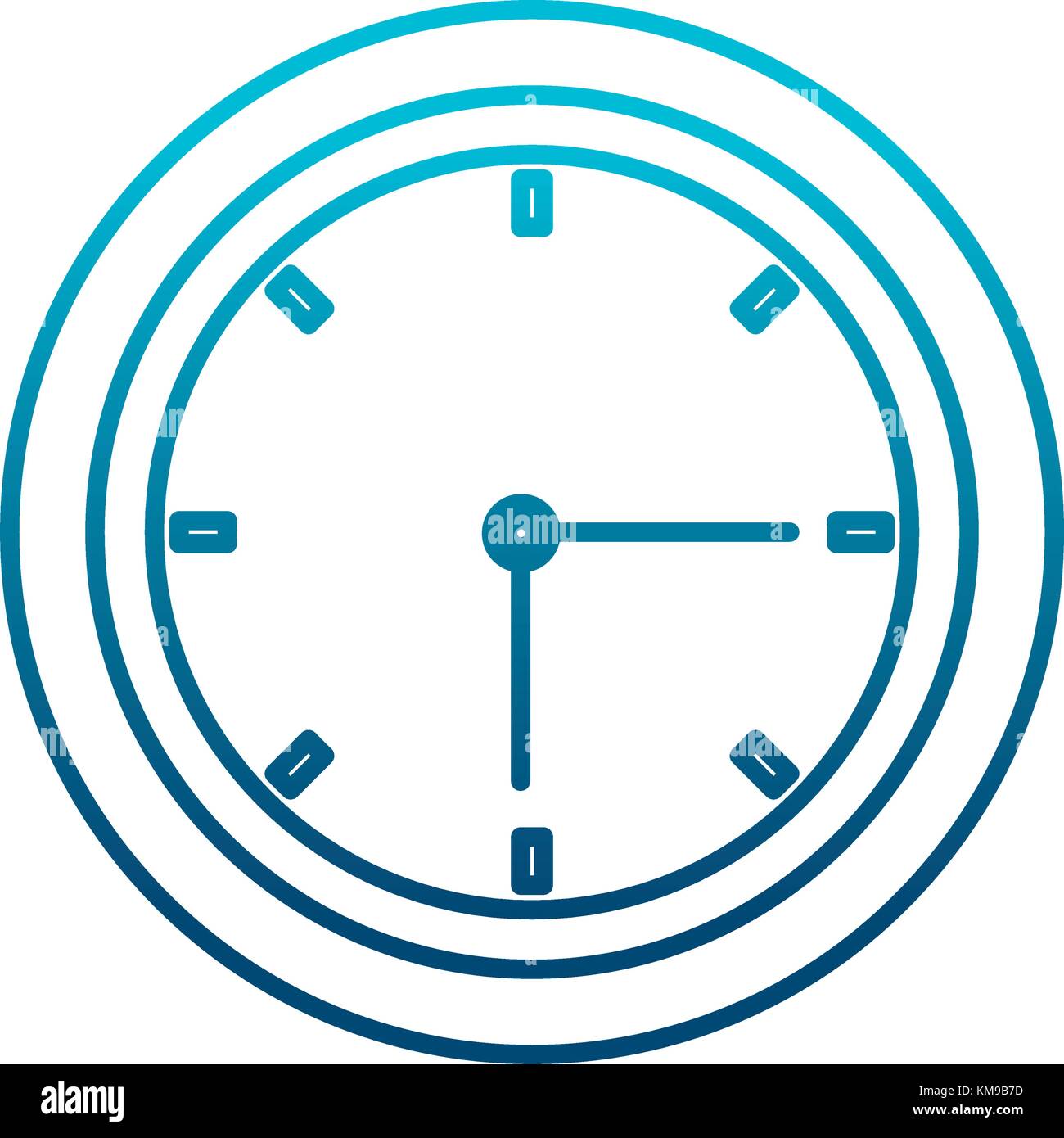 Wall clock isolated Stock Vector Image & Art - Alamy