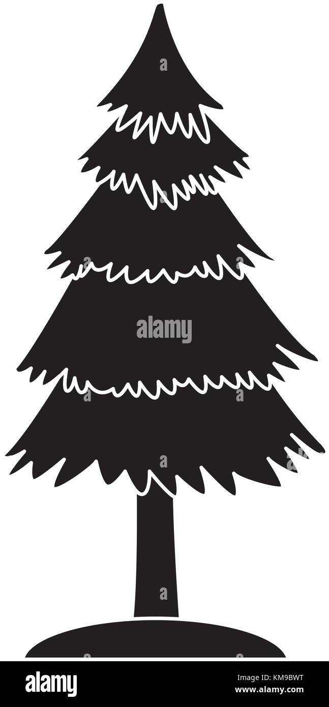 Tree pine isolated Stock Vector Image & Art - Alamy
