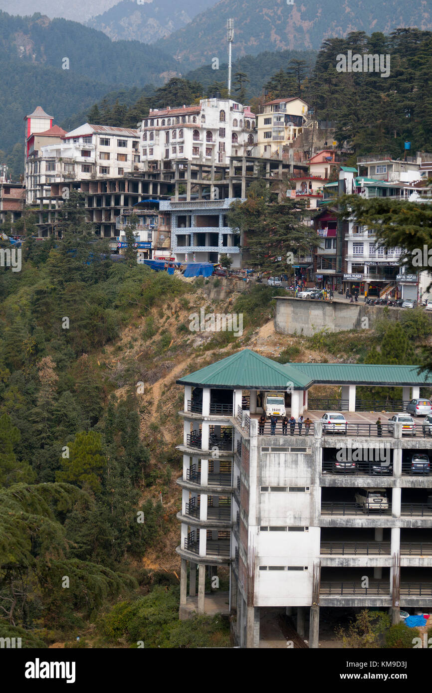 View of building in Mcleod Ganj, Himachal Pradesh, India Stock Photo