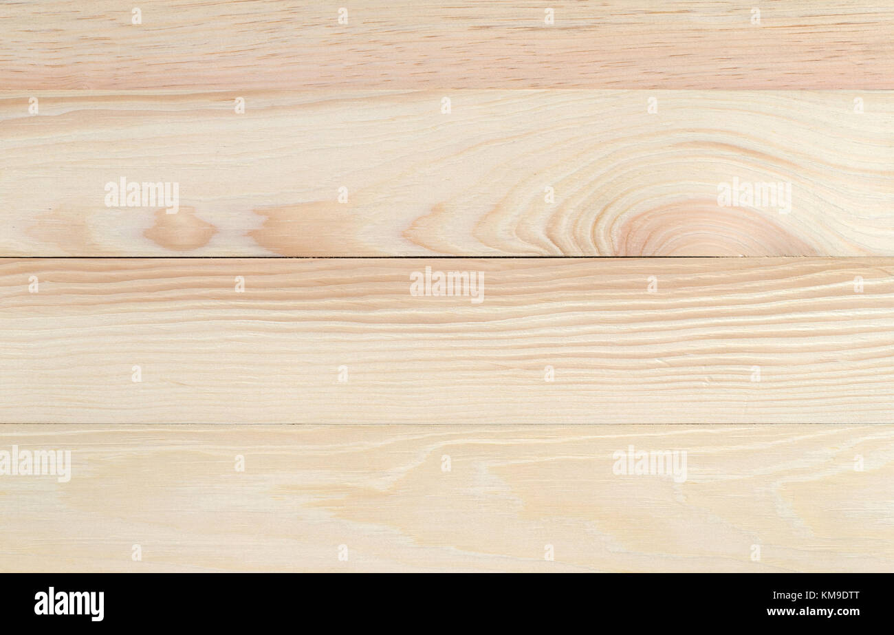 Top view of an unfinished pine table top with a gap in the wood Stock